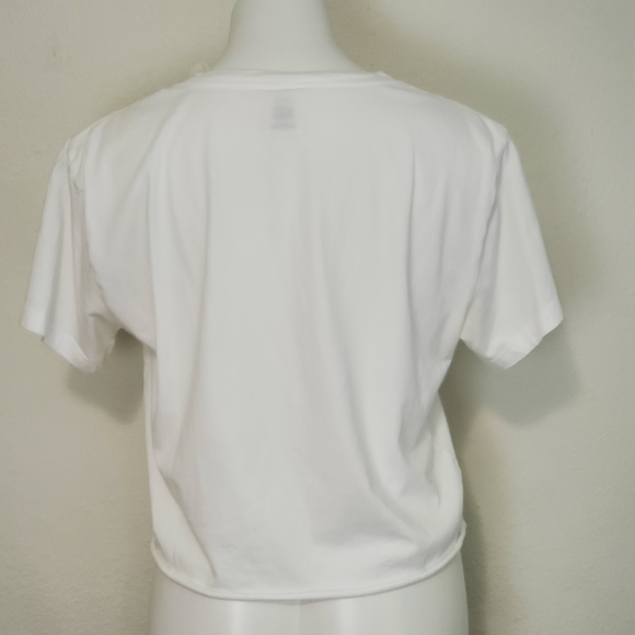 Pink Victoria Secret crop top tropical graphic tee - Picture 5 of 5